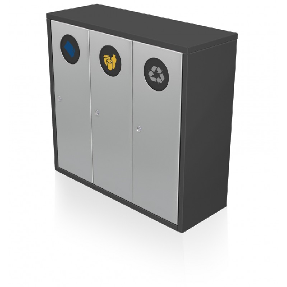 Pattumiera di smistamento 120 L con chiusura automatica e pattumiera interna Pattumiera di smistamento 120 L con chiusura automatica e pattumiera interna-Leggi tutto