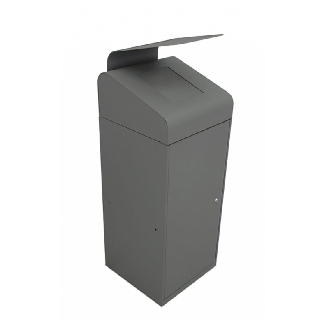 Corbeille urbaine 95 L avec support sac et trappe-Lire la description