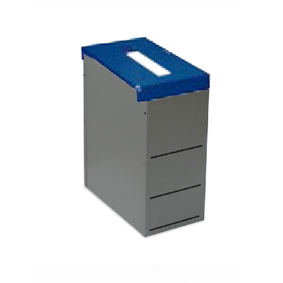 Cestino portarifiuti rettangolare Nice con portasacco da 45 lt con coperchio per raccolta differenziata-Leggi tutto