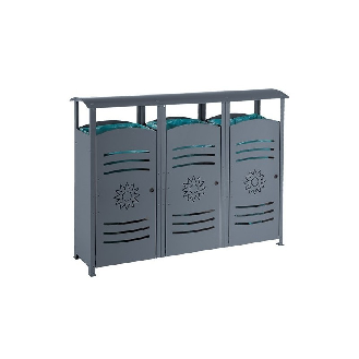Outdoor-Mülleimer 330 L-Beschreibung lesen