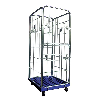 Contenedor rodante 4 lados con media puerta