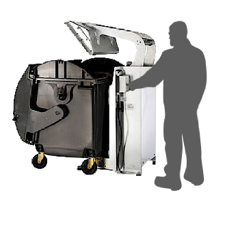 Presse pour conteneur de 660 à 1100 L-Lire la description