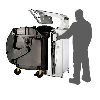 Pressa per contenitore da 660 a 1100 L