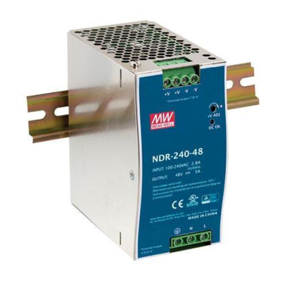 NDR-240-24-Alimentation rail DIN AC/DC (PSU), ITE, ITE, 1 sortie, 240 W, 24 V, 10 A-Lire la description