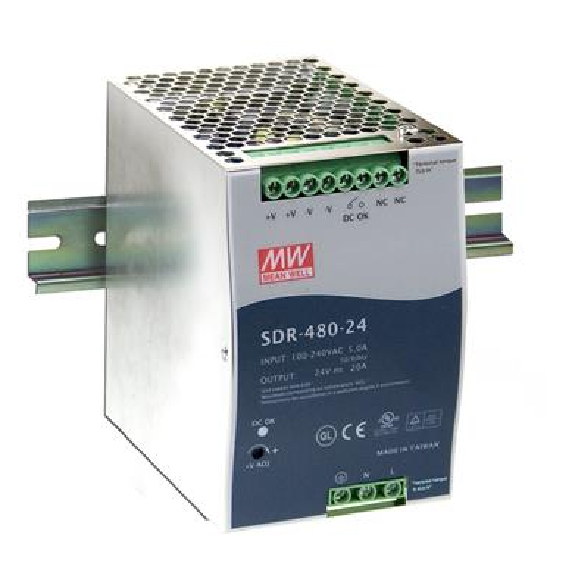SDR-480-24 Alimentation rail DIN AC/DC (PSU)-Lire la description