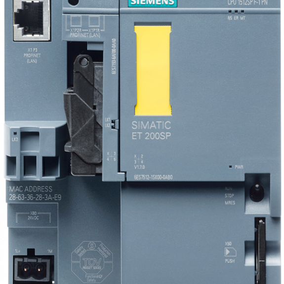 6ES7512-1SK01-0AB0-SIMATIC DP, CPU 1512SP F-1 PN pour ET 200SP, Module unité centrale avec 300 Ko de mémoire de travail pour le programme et 1 Mo pour les données-Lire la description