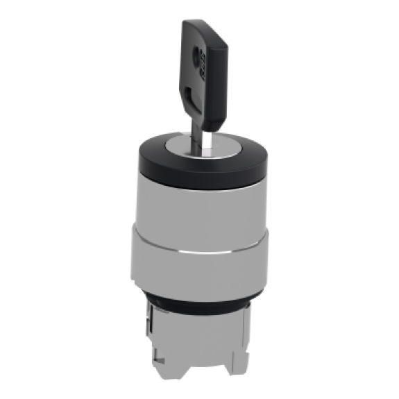 Harmony XB4  tête bouton tournant à clé 455  Ø22  3 pos fix  retr C-Lire la description