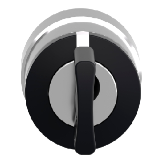 Schlüsselschalter, Frontelement, Harmony XB4, Metall, 22mm, schwarz, 3 Stellungen, rastend-Beschreibung lesen