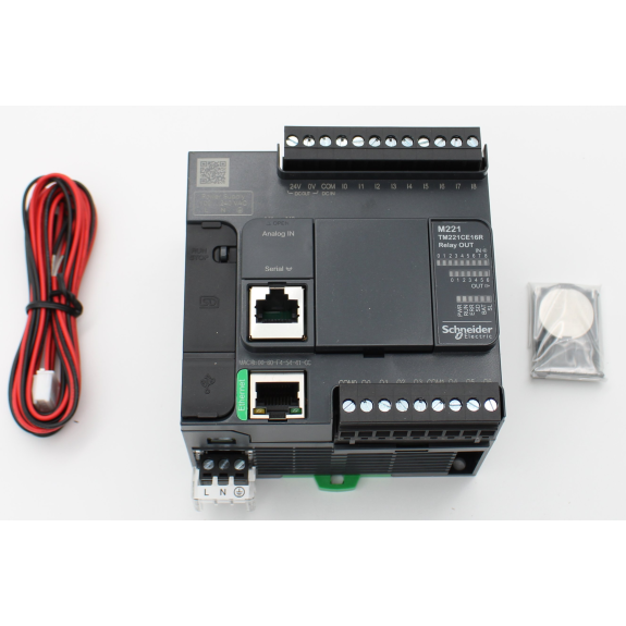 SPS-Steuerung, Modicon M221, Kompaktformat, 16 E/A, Ethernet, Modbus, 100 bis 240 VAC-Beschreibung lesen