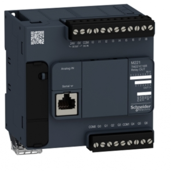 Modicon M221, contrôleur 16E/S relais-Lire la description