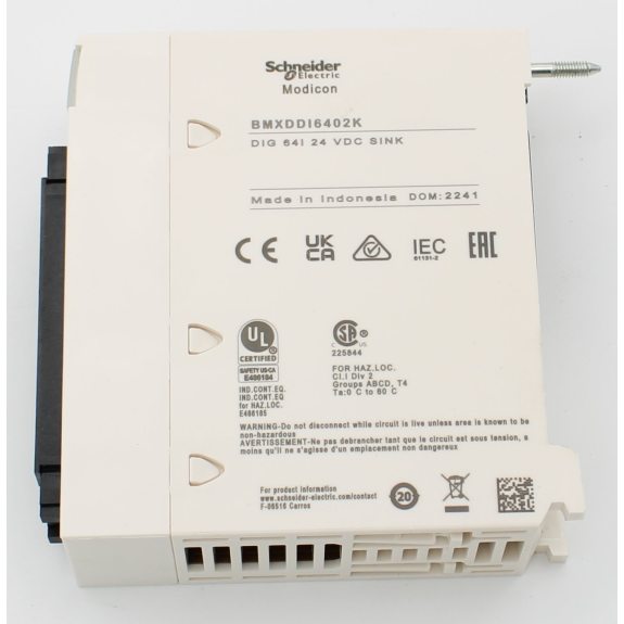 Modicon X80-E/A-Modul, 64 digitale Eingänge, 24 V DC, Pfostenstecker-Beschreibung lesen