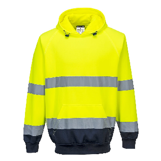 Portwest - Sweat-shirt à capuche bicolore HV - B316-Lire la description
