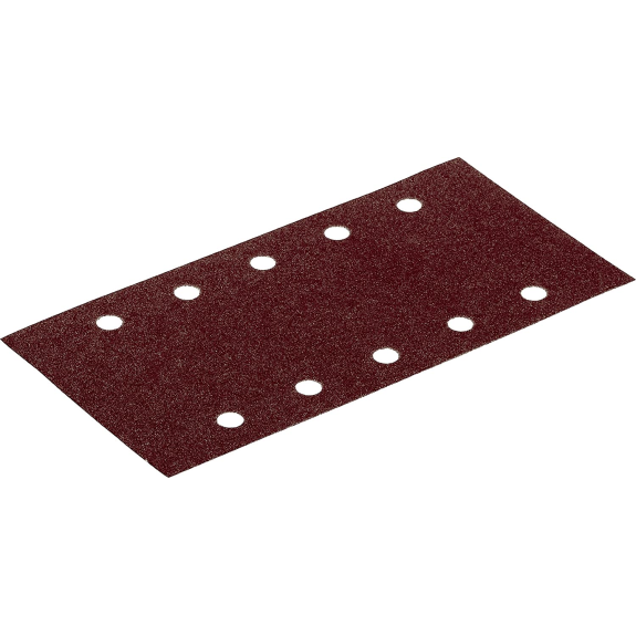 Boîte de 50 feuilles abrasives VC 152 VELOURS rectangulaires 115x230mm Grain 80 10T - HERMES - 6075356-Lire la description