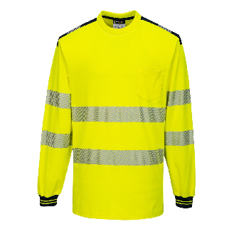 Portwest - T-Shirt PW3 manches longues HV - T185-Lire la description