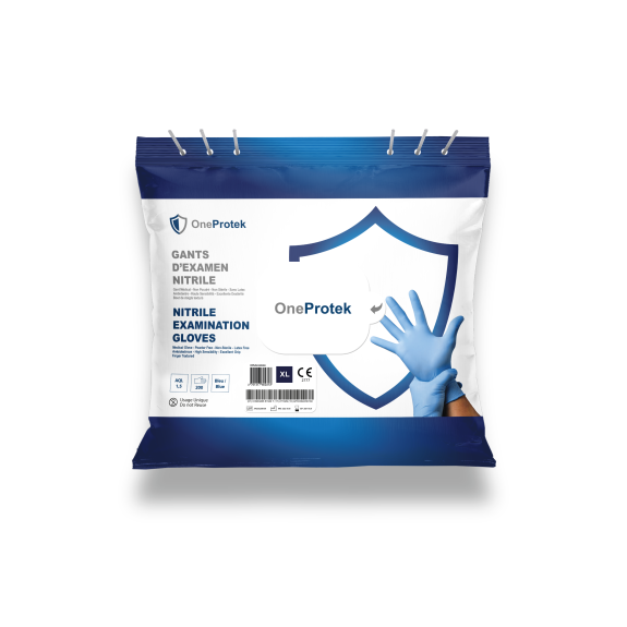 Gants nitrile jetables Bleu- Sachet de 200 gants - Sans latex - Non poudrés - Résistants et Multi-usages Gants nitrile jetables Bleu- Sachet de 200 gants - Sans latex - Non poudrés - Résistants et Multi-usages-Lire la description