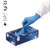 Gants nitrile jetables Bleu- Sachet de 200 gants - Sans latex - Non poudrés - Résistants et Multi-usages