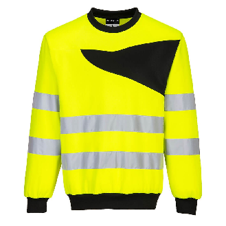 Portwest - Sweat-shirt manches longues haute-visibilité à col rond PW2-Lire la description
