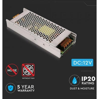 VT-21360 Alimentatore SLIM in metallo 360W 12V 30A IP20 con morsetti a vite - SKU 3274-Leggi tutto