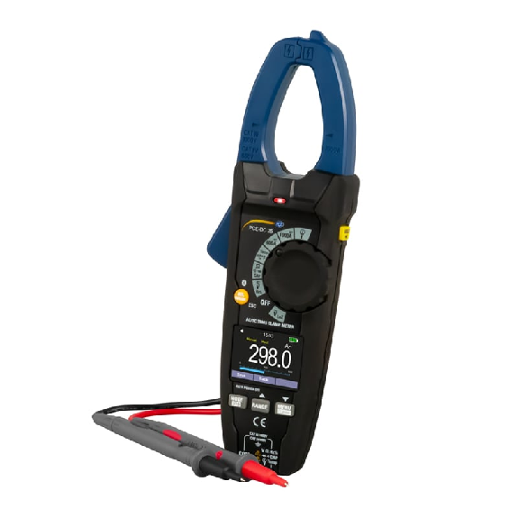 PCE Instruments Stromzange PCE-DC 25 Messbereich 0 ... 1000 A AC/DC |Bluetooth |Einschaltstrommessung |LC Display-Beschreibung lesen