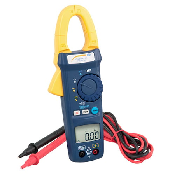 PCE Instruments Digital-Messzange PCE-DC 41 Spannungen bis 600 V |Ströme bis 600 A |Widerstände bis 1000 Ω-Beschreibung lesen