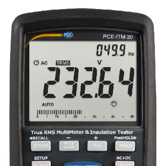 PCE Instruments Multimeter / Isolationstester PCE-ITM 20 Prüfspannung bis 1000 V |CAT IV 600 V |inkl. Speicher-Beschreibung lesen