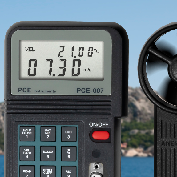 Flügelrad-Anemometer PCE-007-Beschreibung lesen