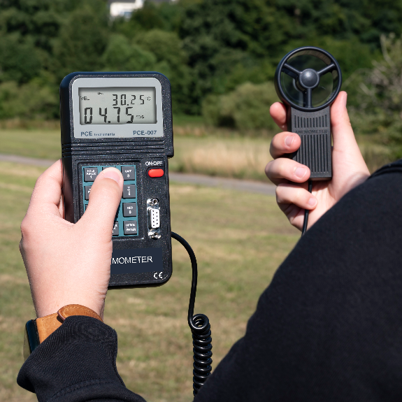 Flügelrad-Anemometer PCE-007-Beschreibung lesen