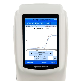 PCE Instruments Spektrophotometer  PCE-CSM 10 |Messung verschiedener Farbräume |Schwarz- und Weißkalibrierung-Beschreibung lesen