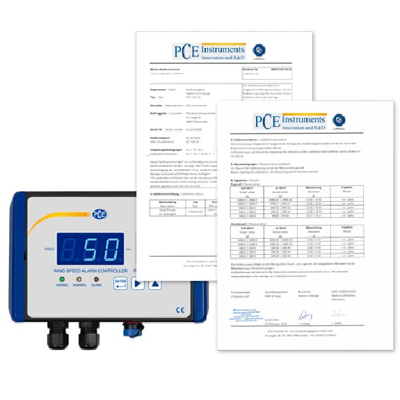 PCE Instruments Wind Speed Alarm Controller PCE-WSAC 50-211 Versorgungsspannung 115 V AC |Eingangssignal 4...20 mA-Beschreibung lesen