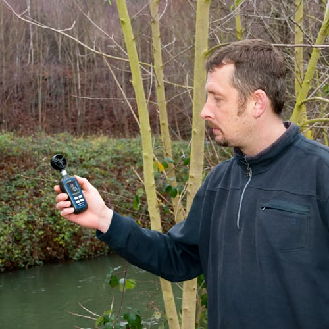 PCE Instruments Mini-Anemometer  PCE-MAM 2 Windgeschwindigkeit 0,4 ... 30 m/s |mit Temperaturmessfunktion-Beschreibung lesen