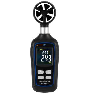 PCE Instruments Mini-Anemometer  PCE-MAM 2 Windgeschwindigkeit 0,4 ... 30 m/s |mit Temperaturmessfunktion-Beschreibung lesen