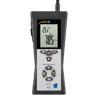 Anemometer PCE-VA 11 Messbereich 0,4 ... 30 m/s |MAX MIN Hold-Funktion |USB Schnittstelle-Beschreibung lesen