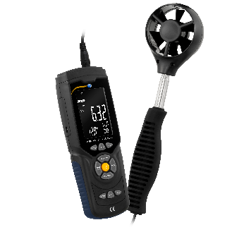 Anemometer PCE-AM 45 Windmesser mit Beaufort-Skala-Beschreibung lesen