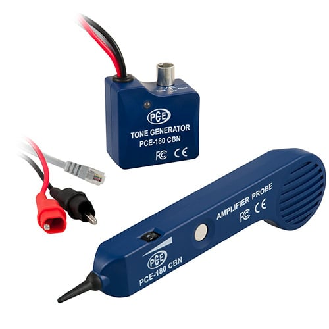 PCE Instruments Kabeltester PCE-180 CBN |Leitungserkennung : per Signalton |RJ-11 Stecker und Krokoklemmen-Beschreibung lesen