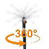 Video Endoskop PCE-VE 100N4 mit 4-Wege (360°)