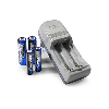 Kit caricatore elettronico con batterie AA e AAA Kit caricatore elettronico con batterie AA e AAA