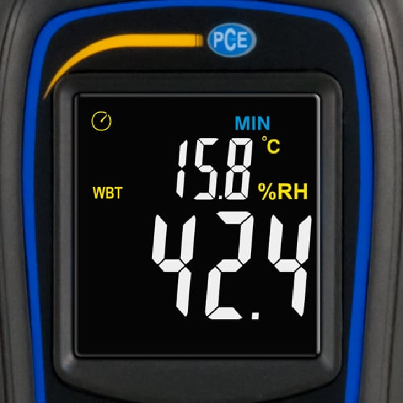 PCE Instruments Thermo-Hygrometer PCE-444 |Messbereich Temperatur: -20  +70 °C |Genauigkeit: 0  100 % r.RH.-Beschreibung lesen