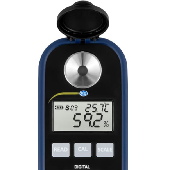 PCE Instruments Digitales Refraktometer PCE-DRP 1 Messparameter Brix |Kaffee p1 |Refraktionsindex PCE Instruments Digitales Refraktometer PCE-DRP 1 Messparameter Brix |Kaffee p1 |Refraktionsindex-Beschreibung lesen