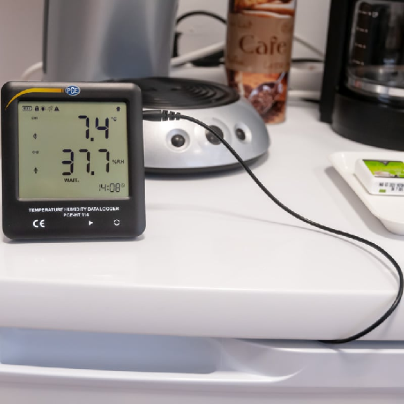 PCE Instruments Temperatur-Feuchtelogger PCE-HT 114 für Temperatur und Feuchte |Speicher für 25920 Messwerte-Beschreibung lesen