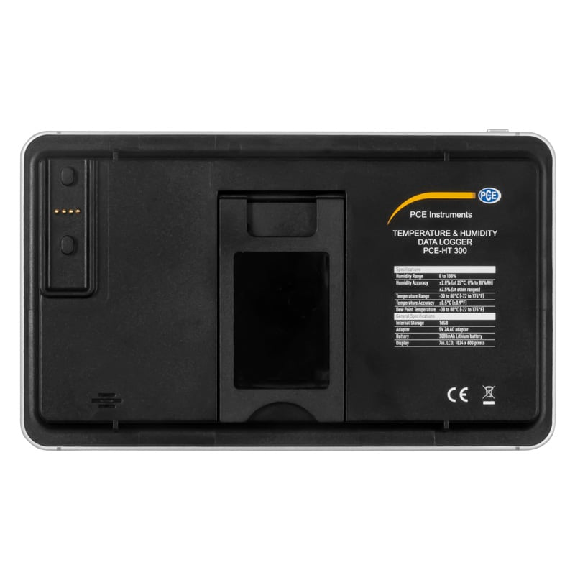 PCE Instruments Datenlogger  PCE-HT 300 für Temperatur / rel. Feuchte |inkl. Bluetooth Interface & Touchscreen-Beschreibung lesen