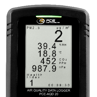 Staubmessgerät PCE-AQD 20 | Luftqualitätsdatenlogger für 5 Parameter-Beschreibung lesen