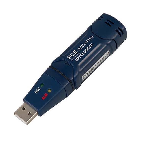 PCE Instruments Mini-Datenlogger PCE-HT 71N |Temperatur : -40  +70 °C |Feuchte : 0  100 %-Beschreibung lesen