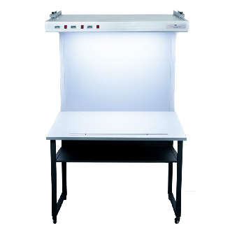 Farbkabine PCE-CIC 20 | Lichtarten D75, D65, D50 / LED | horizontale und vertikale Betrachtung-Beschreibung lesen