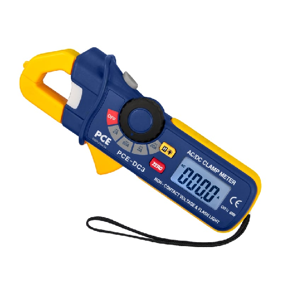 PCE Instruments Digital-Messzange PCE-DC3 |AC / DC Strom-, AC Spannungs- und Frequenzmessung |DCA Nullpunkt-Funktion-Beschreibung lesen