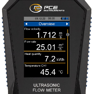 Ultraschall-Durchflussmessgerät PCE-TDS 200 SR-Beschreibung lesen