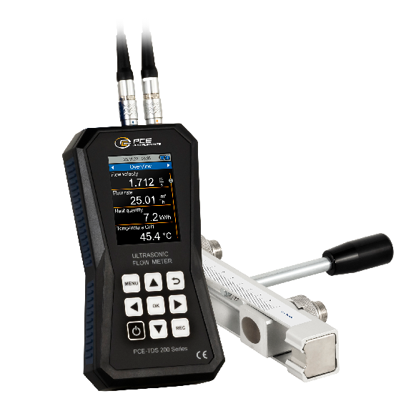 Ultraschall-Durchflussmessgerät PCE-TDS 200 SR Ultraschall-Durchflussmessgerät PCE-TDS 200 SR-Beschreibung lesen