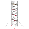 Altrex Fahrgerüst RS Tower 41 Alu mit Holz-Plattform 10,20m AH breit 0,75x1,85m Altrex Fahrgerüst RS Tower 41 Alu mit Holz-Plattform 10,20m AH breit 0,75x1,85m