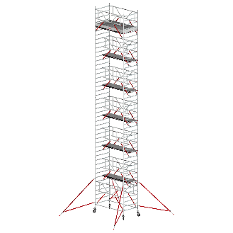 Altrex Fahrgerüst RS Tower 52-S Aluminium mit Safe-Quick und Holz-Plattform 14,20m AH 1,35x1,85m-Beschreibung lesen