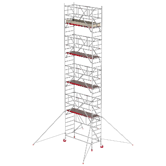 Altrex Fahrgerüst RS Tower 41 PLUS Aluminium mit Safe-Quick und Holz-Plattform 10,20m AH breit 0,90x1,85m-Beschreibung lesen