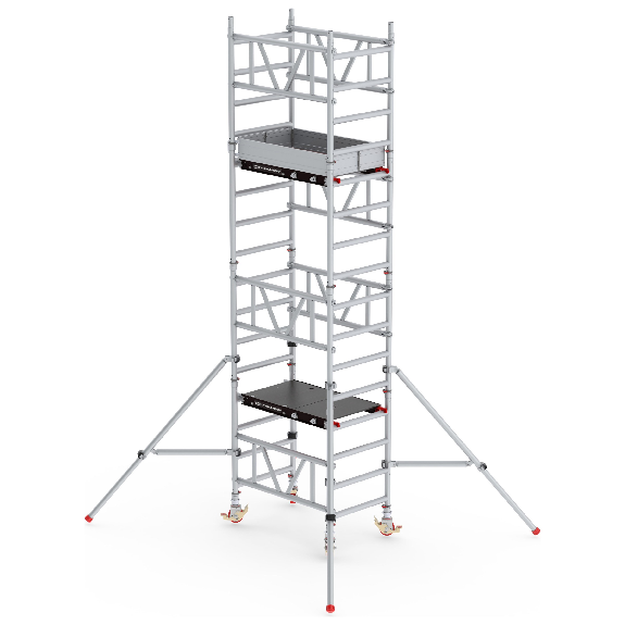 Altrex MiTower 1-Personen-Gerüst Aluminium mit Fiber-Deck Plattform 0,75x1,27m 5,20m AH-Beschreibung lesen